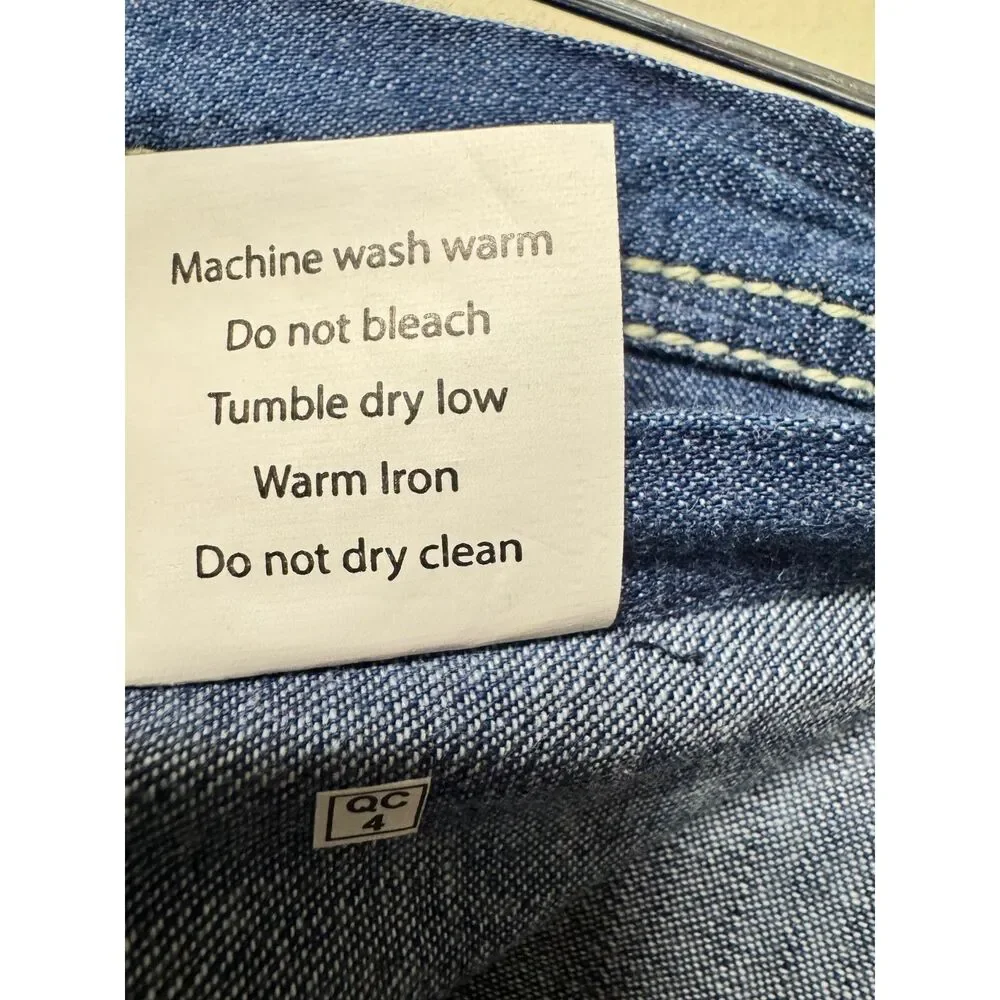 TWISTED WARES 100% Organic Cotton Blue Denim Apron, 